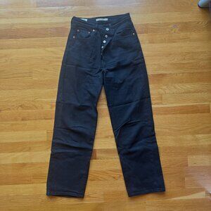 Levi's Ribcage Straight Jeans Black